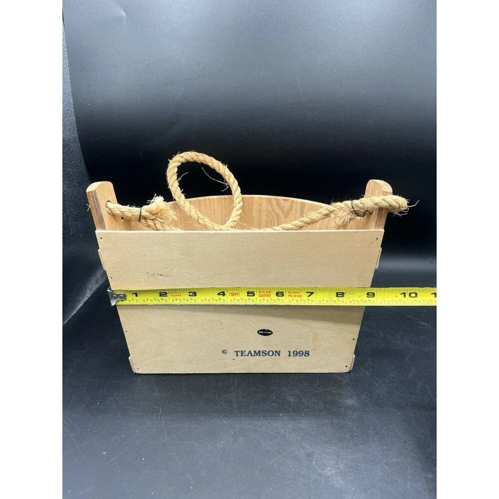 VTG Wooden Hot Bath 10 Cent Soap Extra Bucket - 1998 Bathroom Decor/Towel Holder